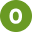 0 zero circle lime